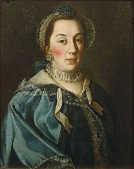 Alexei Petrovich 1716 1795 Gallery: Portrait of Countess Yelizaveta Franzevna Buturliina, 1763. Artist: Antropov