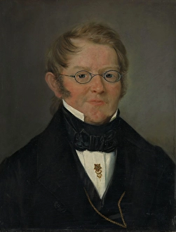 1843 Prints: Portrait of County Court Judge Jens C. Delphin, 1843. Creator: Matthias Stoltenberg