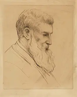 Nose Prints: Portrait de Craibe Angus, 1879. Creator: Alphonse Legros