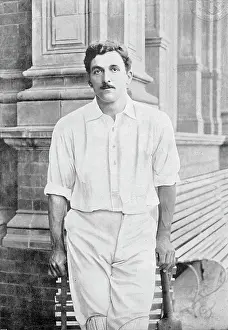 Cricket Prints: Portrait of the cricketer CB Fry, 1896. Creator: RW Thomas