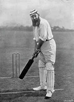 Cricket Prints: Portrait of the cricketer WG Grace, 1896. Creator: Hawkins & Co