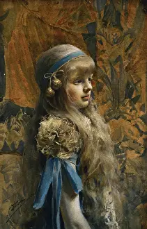 Fair Prints: Portrait of Cristina Morphy, 1884. Creator: Anders Leonard Zorn