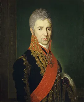 Portrait of the Crown Equerry Sergey Ilyich Mukhanov (1762-1842). Artist: Borovikovsky, Vladimir Lukich (1757-1825)