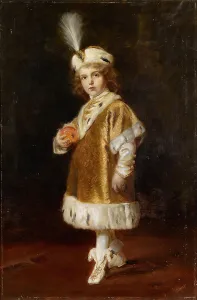 Portrait of Crown Prince Otto (1912-2011), as four-year-old heir to the throne in Hungarian... 1917 Creator: Benczúr, Gyula (1844-1920)