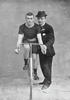Support Prints: Portrait of the cyclist AE Walters, 1896. Creator: Unknown