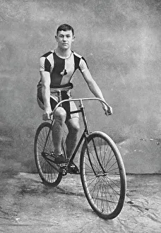 Professional Prints: Portrait of the cyclist AW Harris, 1896. Creator: Unknown