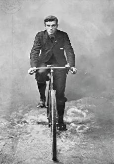 Support Prints: Portrait of the cyclist CG Wridgway, 1896. Creators: RW Thomas, CG Wridgway