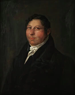 Chubby Collection: Portrait of Per Cyrillus Rettig, (c1830s). Creator: Carl Peter Lehmann