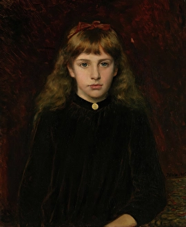 Length Prints: Portrait of Dagny Kiaer, 1885. Creator: Peter Nicolai Arbo