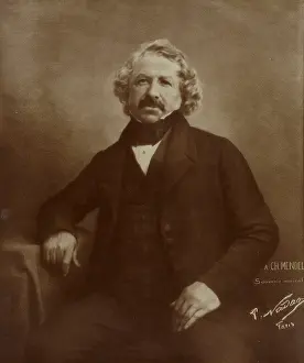 Innovation Prints: Portrait of Daguerre, negative 1844; print about 1875-1890. Creator: Nadar