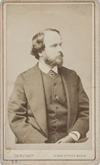 Albumin Photo Gallery: Portrait of the dancer, choreographer and ballet master Paul Taglioni (1808-1884)