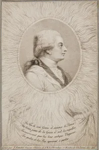 Saunders Prints: Portrait of the dancer and choreographer Jean Georges Noverre (1727-1810)