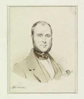 Art History Prints: Portrait of Daniel Adolphe Robert Jones, 1841. Creator: Eugene Francois de Block