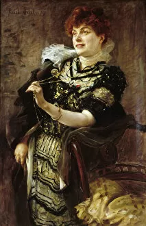 Lesueur Gallery: Portrait of Daniel Lesueur (1860-1921), ca 1896. Creator: Chabas