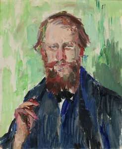 Art Dealer Prints: Portrait of the Danish Art Dealer M. Grosell, c1909. Creator: Henrik Louis Lund