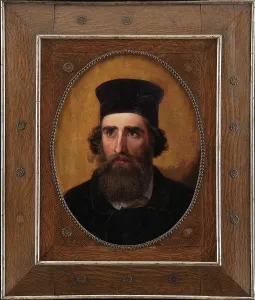 Portrait of the Danish painter Thorald Læssoe (1816-1878), 1868. Creator: Elisabeth Baumann