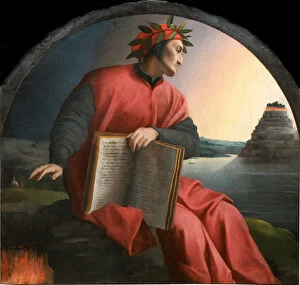 Dante Alighieri Collection: Portrait of Dante Alighieri (1265-1321)
