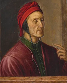 Pontormo 1494 1557 Prints: Portrait of Dante Alighieri (1265-1321), 16th century. Creator: Pontormo (1494-1557)