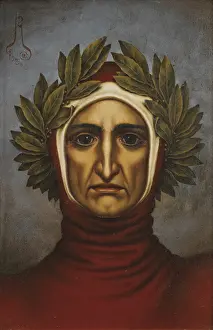 Portrait of Dante Alighieri (1265-1321), 1936. Creator: Nikolay Kalmakov