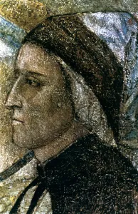 Portrait of Dante Alighieri, c1287-1337. Artist: Giotto