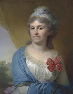 Borovikovsky Collection: Portrait of Daria Alexandrovna Valueva, nee Kosheleva (1757-1836), 1798