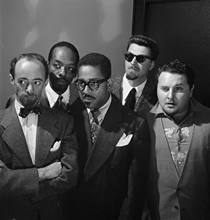 Portrait of Dave Lambert, John Simmons, Dizzy Gillespie, George Handy... New York, 1947. Creator: William Paul Gottlieb