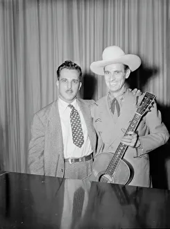 Portrait of Dave Miller and Ernest Tubb, Carnegie Hall, New York, N.Y. Sept. 18-19, 1947. Creator: William Paul Gottlieb