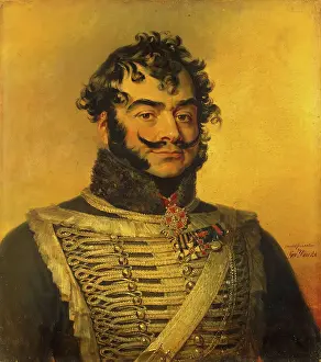 David Prints: Portrait of David A. Delyanov (1763-1837), 1822. Creator: George Dawe