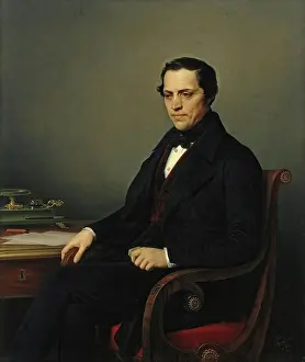 1840s Prints: Portrait of D.E. Benardaki, 1844. Creator: Charles Auguste Guillaume Steuben
