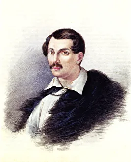 Exil Prints: Portrait of Decembrist Alexander Alexandrovich Bestuzhev (1797-1837)