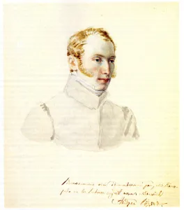 Portrait of Decembrist Baron Andrei von Rosen (1799-1884), 1832 Portrait of Decembrist Baron Andrei von Rosen (1799-1884), 1832