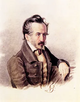 Exil Prints: Portrait of Decembrist count Sergey Volkonsky (1788-1865)