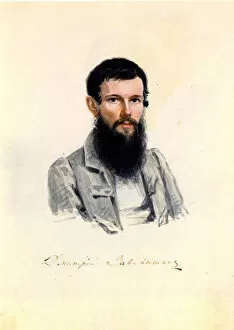 Decemberist Gallery: Portrait of Decembrist Dmitry Zavalishin (1804-1892), 1839. Artist: Bestuzhev