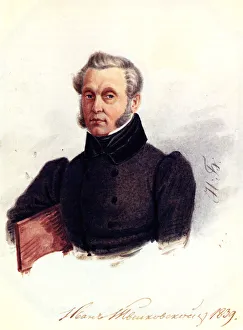 Exil Prints: Portrait of Decembrist Ivan Povalo-Shveikovsky (1787-1845)