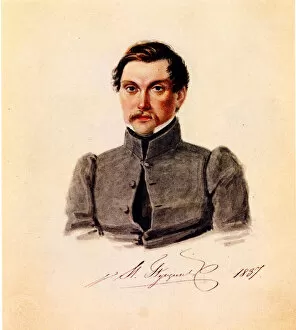 Decemberist Gallery: Portrait of Decembrist Ivan Pushchin (1798-1859), 1837. Artist: Bestuzhev