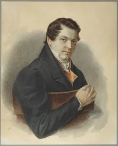 Decemberist Gallery: Portrait of Decembrist Mikhail Naryshkin (1798-1863), 1832. Artist: Bestuzhev