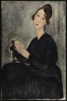 Centre Georges Pompidou Gallery: Portrait of Dedie, 1918. Artist: Modigliani, Amedeo (1884-1920)