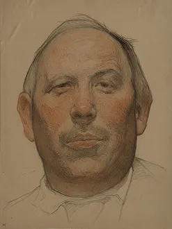Portrait of Demyan Bedny (1883-1945), 1920s. Artist: Andreev Portrait of Demyan Bedny (1883-1945), 1920s. Artist: Andreev