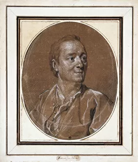 Diderot Gallery: Portrait of Denis Diderot (1713-1784), 1767. Creator: Van Loo, Louis Michel (1707-1771)