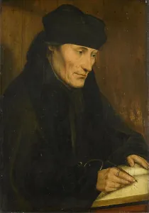 Metsys Quentin I Prints: Portrait of Desiderius Erasmus, after c.1535. Creator: Unknown