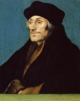 Holbein Hans Prints: Portrait of Desiderius Erasmus