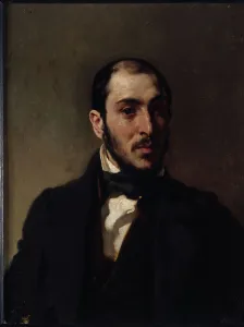 Ferdinand Victor Eugène Delacroix Prints: Portrait d'Eugène Laval (1818-1896), architecte, c1860. Creator: Eugene Delacroix