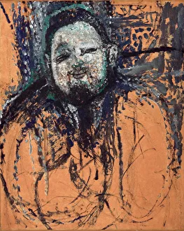 Rivera Prints: Portrait of Diego Rivera, 1916. Creator: Modigliani, Amedeo (1884-1920)