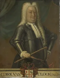 Vereenigde Oostindische Compagnie Prints: Portrait of Dirk van Cloon, Governor-General of the Dutch East Indies