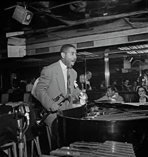 Portrait of Dizzy Gillespie, Downbeat, New York, N.Y. 1946. Creator: William Paul Gottlieb