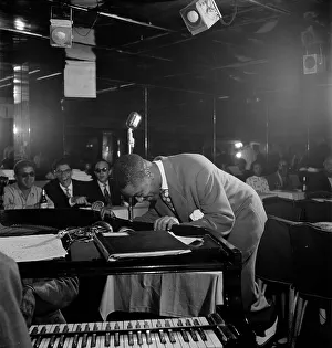 Grand Piano Prints: Portrait of Dizzy Gillespie, Downbeat