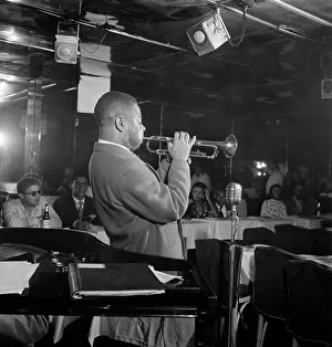 Downbeat Prints: Portrait of Dizzy Gillespie, Downbeat