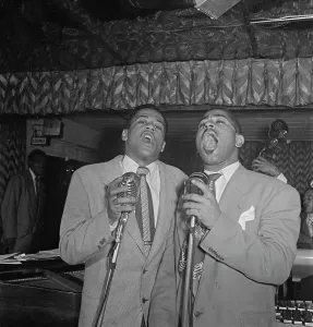 Night Life Prints: Portrait of Dizzy Gillespie, Downbeat, New York, N.Y. 1946. Creator: William Paul Gottlieb