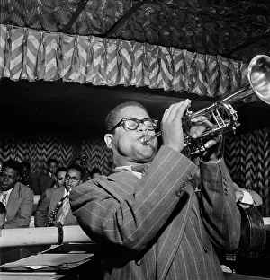 Bill Gottlieb Prints: Portrait of Dizzy Gillespie, John Lewis