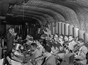 Gillespie Dizzy Prints: Portrait of Dizzy Gillespie, New York, N.Y. 1946. Creator: William Paul Gottlieb